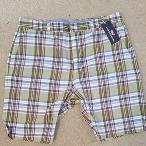 Vineyard Vines Madras 9" Bermuda Shorts 35 Waist